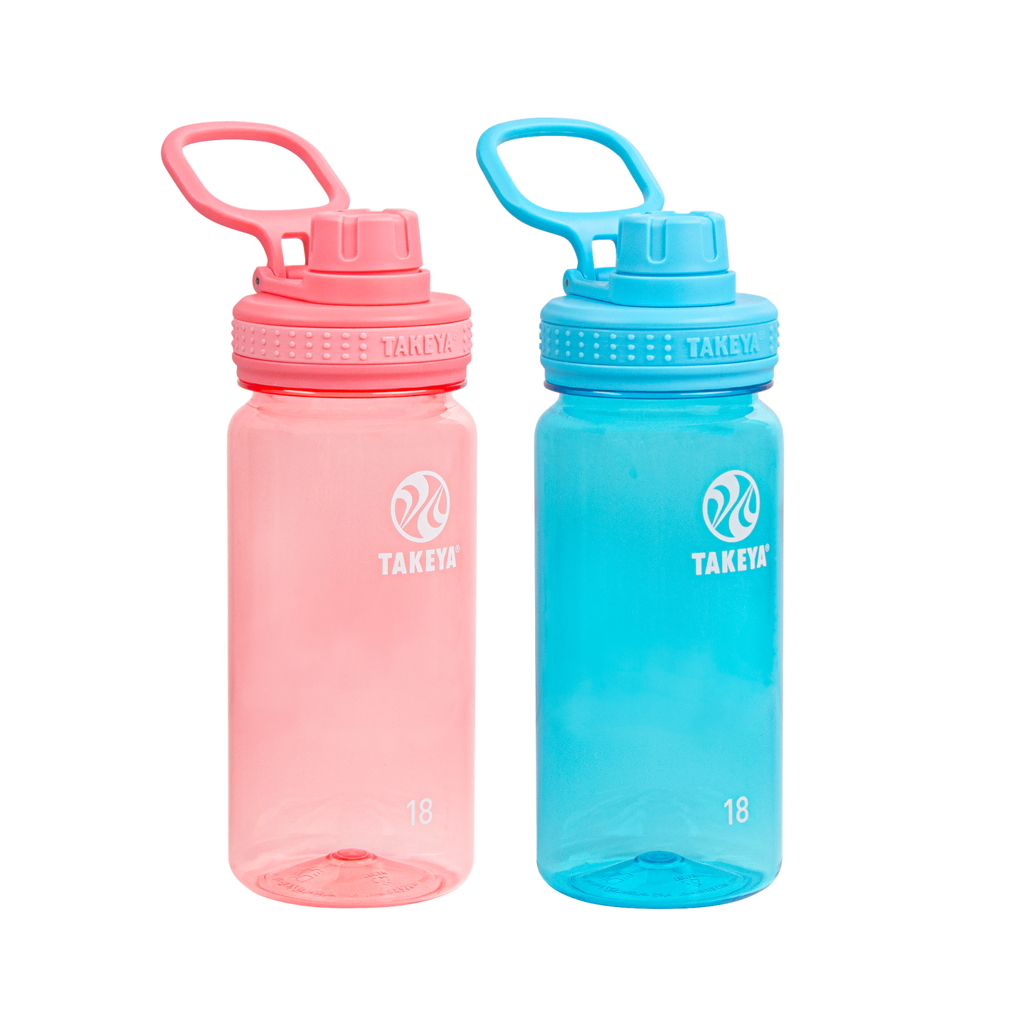 tritan-water-bottle-bundle-with-spout-lid-2-pack-i7 51475-Tritan-Spout-18-2pk-FlutterPink-BreezyBlue-Front_1.png