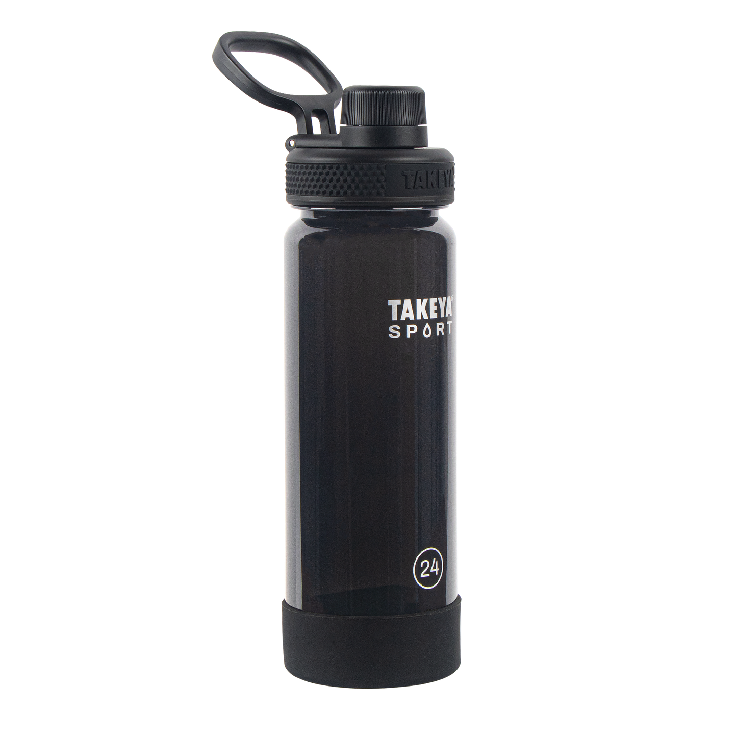 tritan-sport-water-bottle-with-spout-lid-d4 51664-TKS-Tritan-Spout-24-GrandSlamBlack-frontangle.png