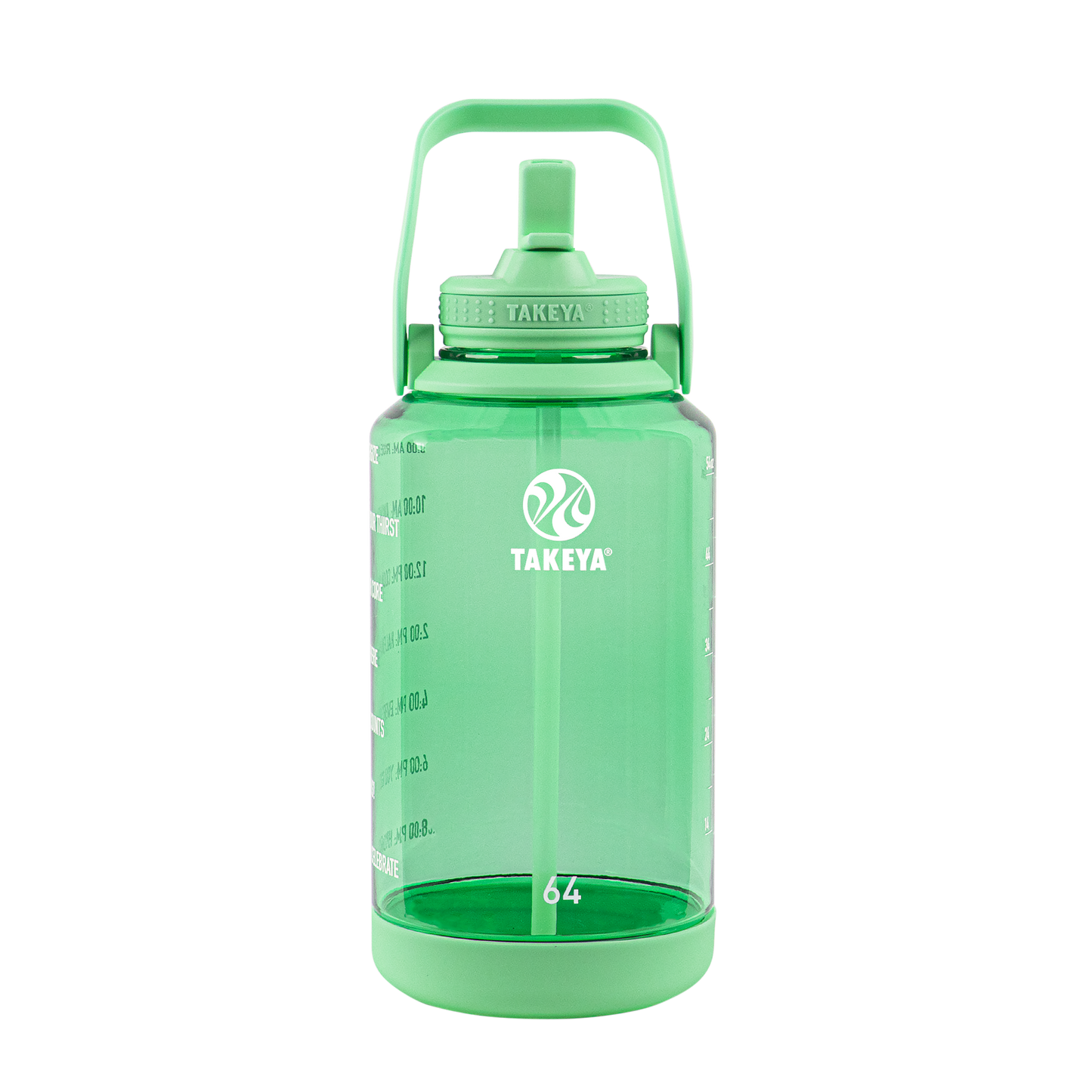 tritan-motivational-water-bottle-with-straw-lid-m2 54101-Tritan-Straw-Motivational-64-PistactioGreen-front.png