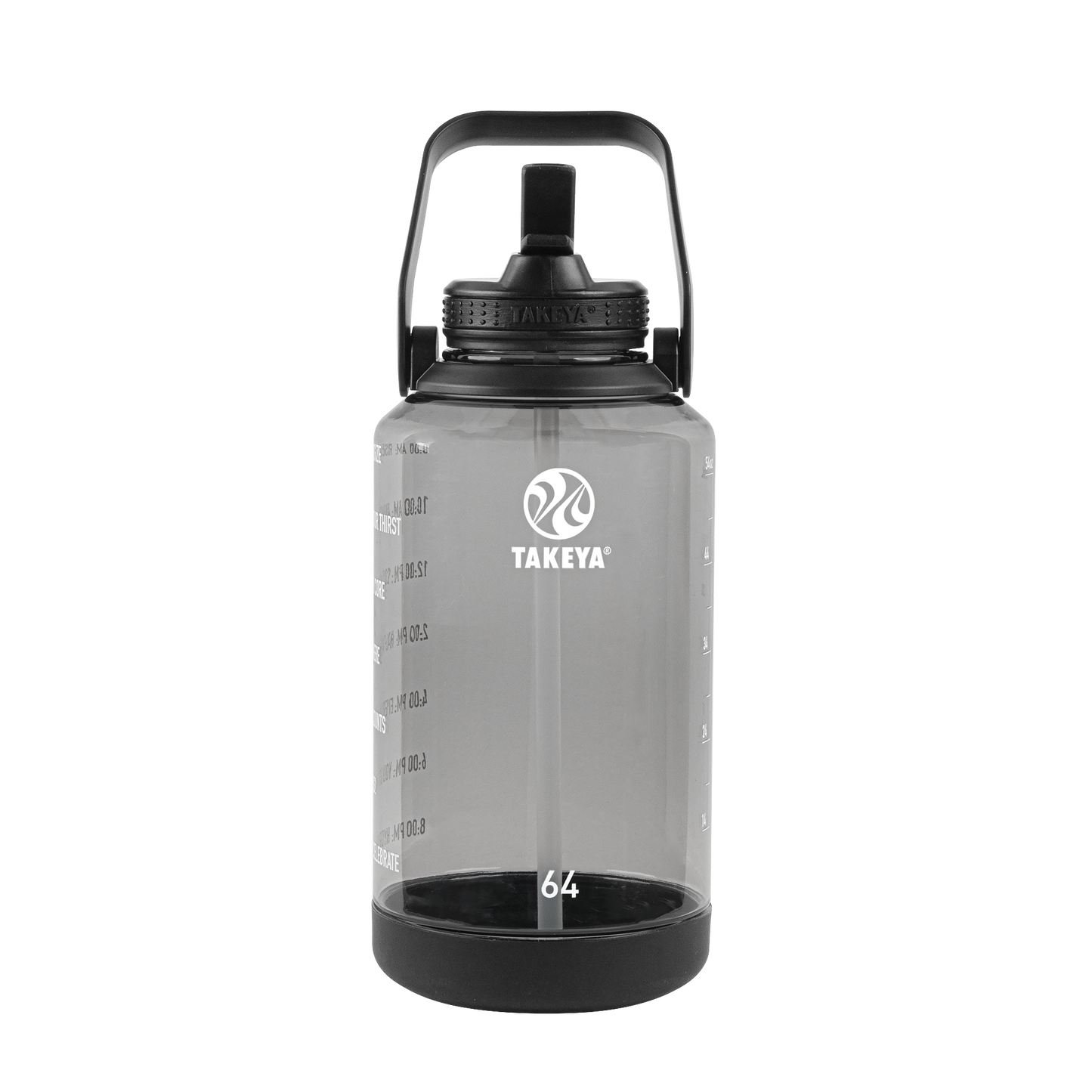 tritan-motivational-water-bottle-with-straw-lid-m2 54145-Tritan-Straw-Motivational-64-StormyBlack-front.png